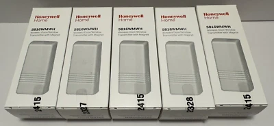5 transmisores inalámbricos de puerta/ventana con imanes Honeywell Residio 5816WMWH Foto 1 de 4