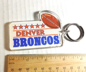 Denver Broncos NFL Fútbol Llavero Lucite Plástico De Colección - Imagen 1 de 4