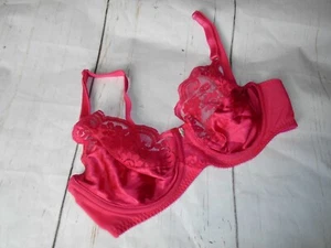 Sujetador 34C Rojo Nylon CHANTILLY LACE Vintage MAIDENFORM Con Aros Sin Forro #7329 34C - Imagen 1 de 5