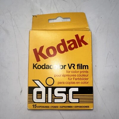Kodak Kodacolor VR Film NEW! NIB! Disc 15 Exposure best by 1989 Sealed Box! - Image 1 of 3