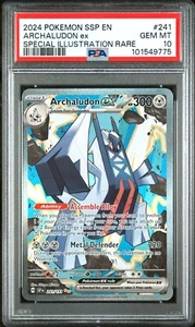 Pokemon TCG Archaludon ex 241/191 SSP Special Illustration Rare Card - PSA 10 - Picture 1 of 2
