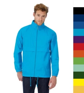 B&C zusammenrollbar Herren Windbreaker wasserabweisend - Sirocco JU800 - NEW - Bild 1 von 14