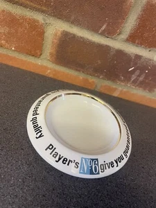 Players No6 Cigarettes Advertising Collectable Ceramic Round Ashtray Tobacco - Picture 1 of 2
