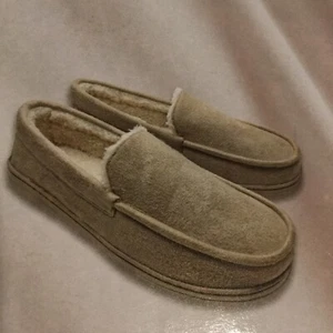 Wayland Unisex Men's (6-7) Women's (7-8) Tan Memory Foam Slippers House shoes - Picture 1 of 5