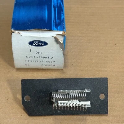NOS Ford Mustang COUGAR HEATER BLOWER RESISTOR C20A-18591 A 1965 1966 1967 1968 - Image 1 of 2
