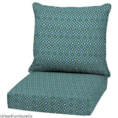 Tile Outdoor Deep Seat Cushion 2 Piece Set - 24 W x 24 D in. Weather-resistant - Image 1 of 4