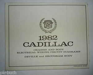 Elettrico Schema/Wiring Diagram Cadillac Deville E Brougham Corpo 1982 - Foto 1 di 1