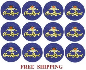 CROWN ROYAL CANADIAN WHISKY SET OF 12 BAR TOP BAR MAT SPILL MAT COASTERS NEW - Picture 1 of 1