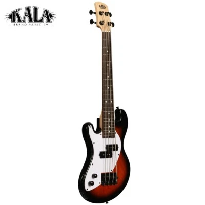 Kala Solid Body 4-String Fretted U-BASS Tobacco Left Handed UBASS-SB-TB-FS-L - Image 1 of 4
