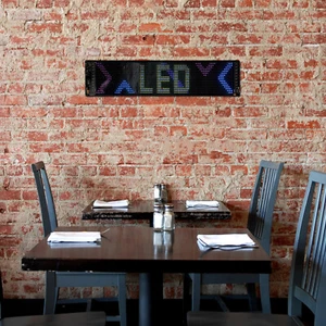 LED-Bildschirm Rechteckig Anzeigetafel Schild Für Auto Geschäft Werbung RGB USB - Bild 1 von 18