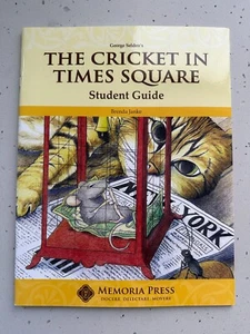 Memoria Press The Cricket in Times Square, Student Guide, Paperback, Brand New - Picture 1 of 2