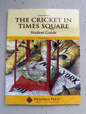 Memoria Press The Cricket in Times Square, Student Guide, Paperback, Brand New - Image 1 of 2