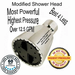 SUPER HIGH PRESSURE SHOWER HEAD Amazing Pressure Over 12.5gpm Model s2 - Picture 1 of 14