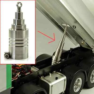 NEIN Metall Hydraulisch Zylinder Heber Für 1/14 Tamiya RC LKW Scania Benz Volvo Man