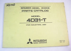 Mitsubishi 4D31-T Diesel Engine Parts Manual Book Catalog 4D31T - Picture 1 of 3
