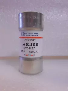 Nuovo fusibile ad alta velocità Ferraz Shawmut HSJ60 60 amp classe J DFJ 60 600 V - Foto 1 di 1