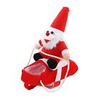 Dog Cat Xmas Outfit Pet Cosplay Costumes Santa Claus Riding Costume Party