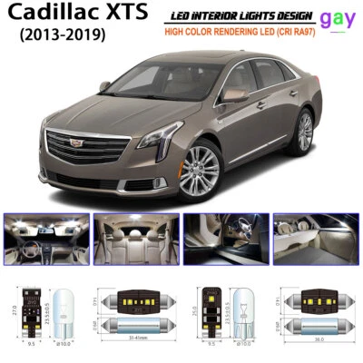 Kit de luces interiores LED blancas para Cadillac XTS 2013-2019 repuesto de lámparas  Foto 1 de 4