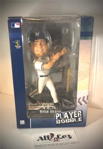 2007 BREWERS RYAN BRAUN BOBBLEHEAD "NL ROOKIE OF THE YEAR" ROY FOCO ~ NIB Cover
