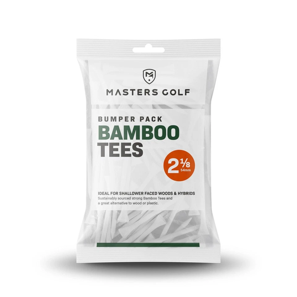 Masters Bamboo Tees (Bag of 130) 2 1/8" White 2 1/8" White - Image 1 of 1