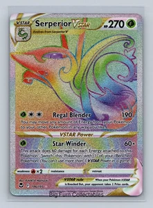 Serperior VSTAR (Secret) Secret Rare SWSH12: Silver Tempest 196/195 NM Free Ship - Bild 1 von 2