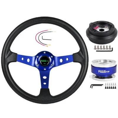 Steering Wheel+Quick Release+Adapter 190H For Civic 86-91 CRX EF Integra 90-93 Foto 1 de 4