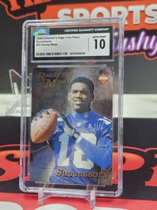 1998 Collectors Edge Successors RANDY MOSS ROOKIE RC CGC 10 Gem Mint HOF Vikings - Picture 1 of 2