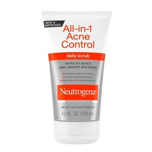 Neutrogena All-in-1 Acne Control Daily Scrub w/ Salicylic Acid 4.2 Ounce 2 Pack - Picture 1 of 6