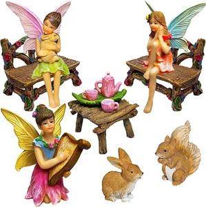 Fairy Garden - Miniature Figurines & Accessories Starter Kit - Fairy Garden Set - Picture 1 of 12