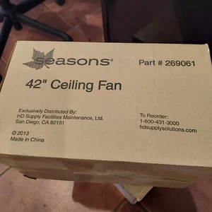 Seasons 42" Ceiling Fan Part# 269061(NEW, UNOPENED BOX) - Picture 1 of 3