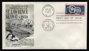 #1131 4c St Lawrence Seaway, Fleetwood FDC **ANY 5=FREE SHIPPING** - Picture 1 of 1