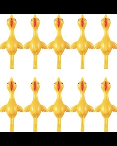 Sumind 10 Pack Easter Day Ornament Slingshot Chicken Flick Chicken Flying Chi... - Picture 1 of 3