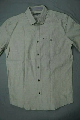 Camisa informal IKE BEHAR manga corta botón delantero algodón con bolsillo talla L nueva sin etiquetas Foto 1 de 4