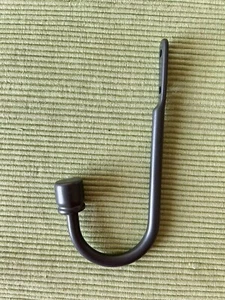 2 Vorhang/Gardinen-Raff-Bügel/Rosetten-Halter, Stahl/Eisen, L 16 cm - Bild 1 von 6