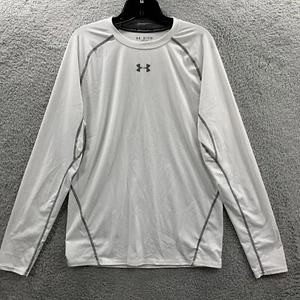 UNDER ARMOUR Shirt Mens Size XXL Tee Compression White - Picture 1 of 8