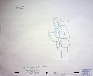 Beavis and Butt-Head 1993 SIGNIERT Yvette Kaplan Produktion handgezeichnete Kunst #YK - Bild 1 von 2