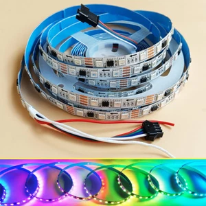 12V 24V 16703 IC Addressable 5050 RGB LED Pixel Flexible Strip Light Dual Sign - Picture 1 of 13