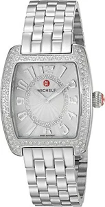 New Michele Urban Mini Diamond Dial Steel MWW02A000572 29mm Ladies Watch - Picture 1 of 2