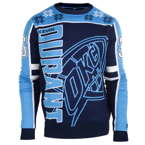 Kevin Durant (Oklahoma City Thunder) NBA Player Ugly Sweater Cover
