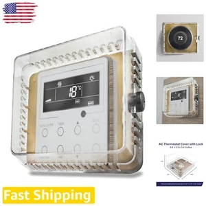 Lockable Heat Control Panel Cover - Transparent Design for Home Safety - Picture 1 of 9
