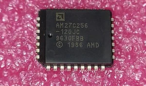 5 PCS AMD PN# AM27C256-120JC EPROM, 32K x 8, 32 Pin, Plastic, PLCC - Picture 1 of 2