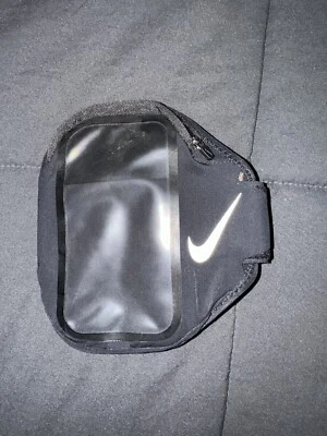 Braço de corrida unissex Nike Lean, NRN65082 O/S preto compatível com a maioria dos smartphones - Imagem 1 de 2