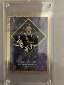 1994-95 Leaf Gold Stars Mario Lemieux/Eric Lindros 9505/10,000 🔥🔥🔥 - Picture 1 of 4