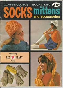 COATS & CLARK'S BOOK NO. 192 SOCKS, MITTENS AND ACCESSORIES 1969 - Picture 1 of 2