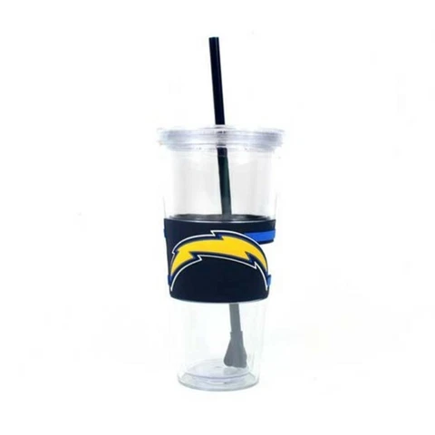 Los Angeles Chargers 22oz Straw Tumbler - NFL Cover