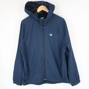 Champion Vintage Y2K Track Top Zip Hooded Jacket SZ L (T3405) - Picture 1 of 6