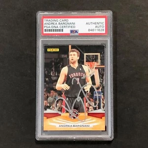 2009-10 Panini #41 Andrea Bargnani Signed Card AUTO PSA Slabbed Raptors - Picture 1 of 2