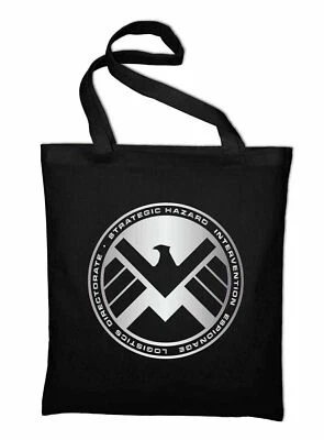 Shield Jutebeutel Logo Borsa In Stoffa Borsa In Cotone Agents Of, Avengers - Immagine 1 di 4