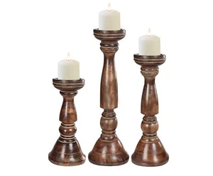 Wood Candle Holder, Candle Holder for Christmas Decoration, Wooden Candle Hol... - Picture 1 of 9