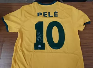 Pele signed handsigniert Brasil Copa Mundo CBD Trikot XL PSA/DNA - Bild 1 von 6